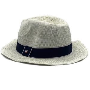Ben Sherman White Panama Summer Woven Paper Hat